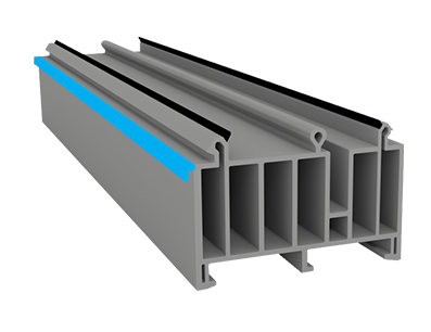 Puha PVC tető külső ablakpárkány alá (opcionális)